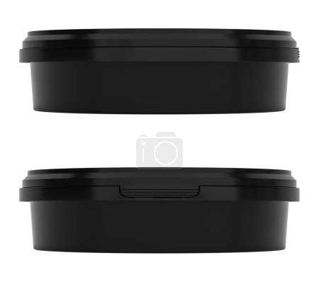 Photo for Plastic food containers close up - Royalty Free Image