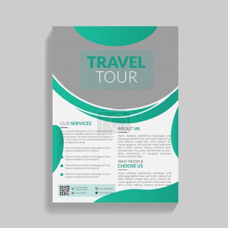 Flyer-Design-Vorlage für Reisebüros