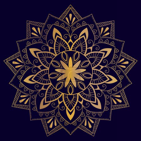 Illustration for Creative Mandala Design Template - Royalty Free Image