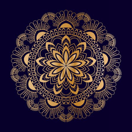 Illustration for Creative Mandala Design Template - Royalty Free Image