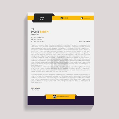 Briefkopf-Design-Vorlage für Unternehmen