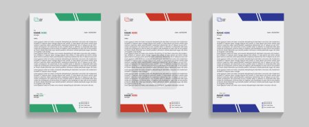 Illustration for Corporate Letterhead Design Template - Royalty Free Image
