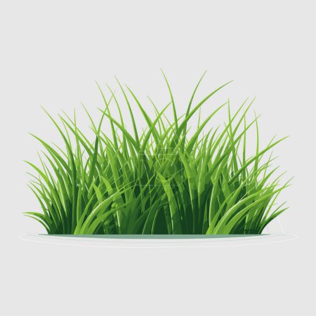 Téléchargez les illustrations : Conception vectorielle d'herbe pour votre conception - en licence libre de droit