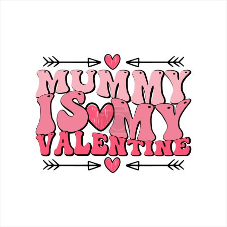 Photo for Groovy Retro Valentine's Day T-shirt - Royalty Free Image