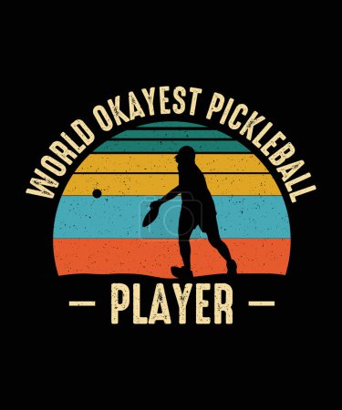 Photo for Pickleball T-shirt Design - Royalty Free Image