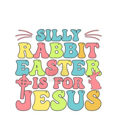 Photo for Retro Easter T-shirt Design - Royalty Free Image