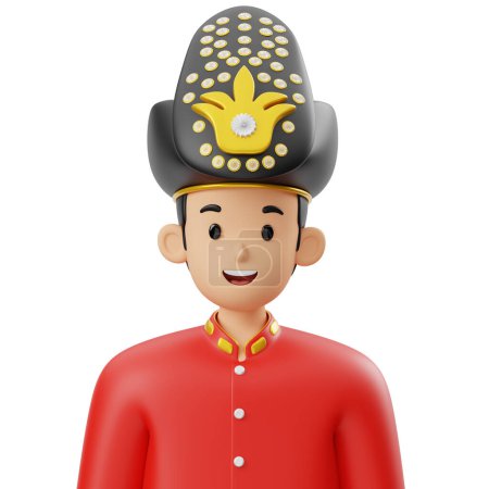 3D Character Man Makuta Gorontalo