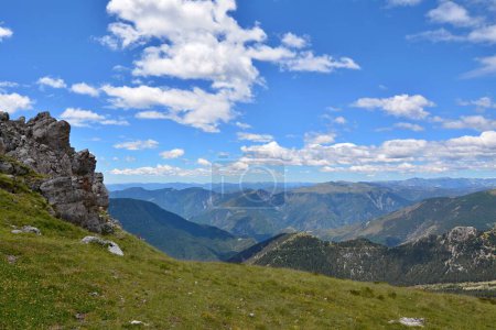 Photo for View of the Mercantour National Park on the way to Baus de la Frema, France, Europe. - Royalty Free Image