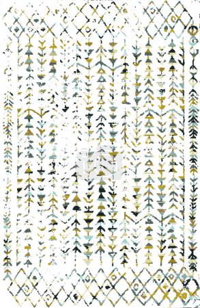 Tapis et tapis design textile avec motif répété texture grunge et affligé 