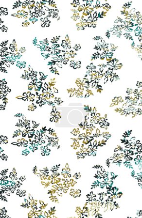Photo for Carpet and Rugs textile design with grunge and distressed texture repeat pattern - Royalty Free Image