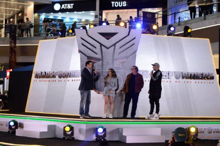 Photo for May 30, 2023, Mexico City, Mexico: Producers Lorenzo di Bonaventura and Mark Vahradian attend the red carpet of the Transformers: Rise of the Beasts  Film Premiere at Cinepolis Perisur, on May 30, 2023 in Mexico City, Mexico. (Photo by Carlos Tischle - Royalty Free Image