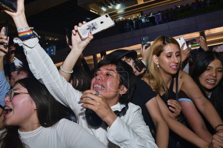 Photo for March 20, 2023, Mexico City, Mexico: Fans react during   the red carpet of the  'All Of Those Voices' documentary by British Singer Louis Tomlinson at Cinepolis Oasis Coyoacan on March 20, 2023 in Mexico City, Mexico. (Photo by Jaime Nogales/ Eyepix - Royalty Free Image