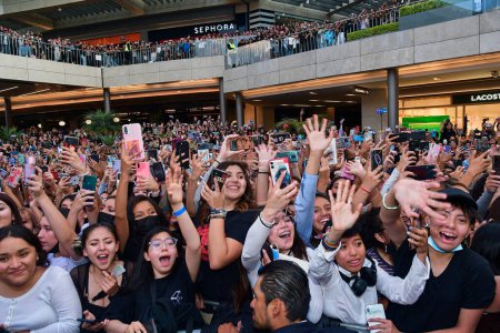 Photo for March 20, 2023, Mexico City, Mexico: Fans react during   the red carpet of the  'All Of Those Voices' documentary by British Singer Louis Tomlinson at Cinepolis Oasis Coyoacan on March 20, 2023 in Mexico City, Mexico. (Photo by Jaime Nogales/ Eyepix - Royalty Free Image