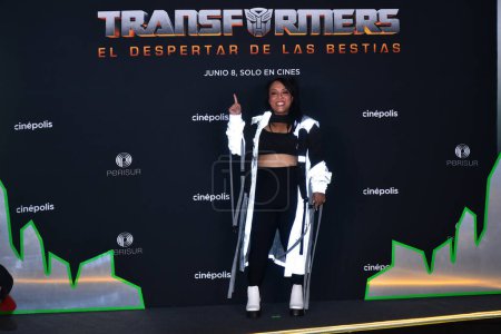 Photo for May 30, 2023, Mexico City, Mexico: Actress Michelle Rodrguez attends the red carpet of the Transformers: Rise of the Beasts  Film Premiere at Cinepolis Perisur, on May 30, 2023 in Mexico City, Mexico. (Photo by Carlos Tischler/ Eyepix Group) - Royalty Free Image