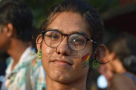 Photo for May 21, 2023, Kolkata, India: LGBTQ community take part during a  rally to celebrate Love, Respect, Freedom, Tolerance, Equality and Pride, on May 21, 2023, in Kolkata City, India - Royalty Free Image