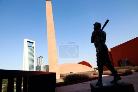 Photo for October 28, 2022, Monterrey, Mexico: Exhibition of The Mexican Baseball Hall of Fame when exhibit items and history of world and Mexican baseball legends in the grounds at Fundidora Park located in the state of Nuevo Leon - Royalty Free Image