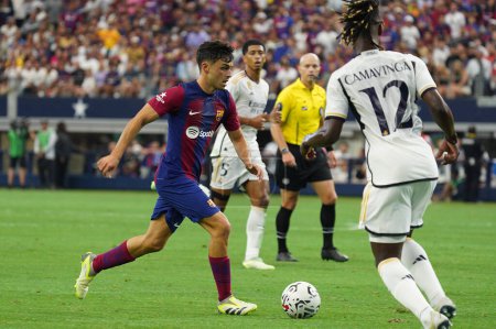 Photo for July 29, 2023, Arlington, Texas, United States: Barcelona's Pedri in action during the Soccer Champions Tour game between Barcelona and Real Madrid played at AT&T Stadium - Royalty Free Image