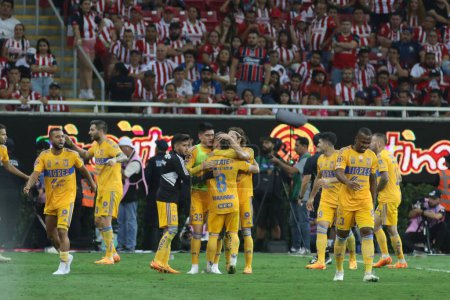 Photo for May 28, 2023, Jalisco, Mexico: Tigres of Nuevo Leon team during the second leg match of the Mexican football final of the  MX League Closing tournament 2023  at Akron stadium. on May 28, 2023 in Jalisco, Mexico - Royalty Free Image
