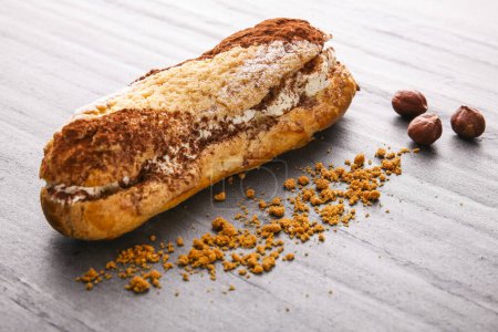 Photo for Baguette of Goat Cheese and Nutmeg - Royalty Free Image