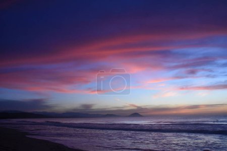 Photo for Dawn on the heavenly Mazunte beach, a beautiful place of Oaxaca. - Royalty Free Image