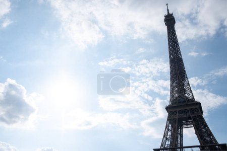 Photo for Horizontal view of the Eiffel Tower in Paris, France - Royalty Free Image