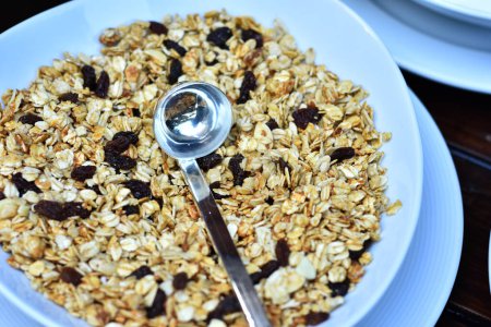 Photo for Detail of a plate with granola - Royalty Free Image