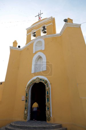 Foto de 20 de octubre de 2023, Estado de Puebla, México: La campilla a San Miguel en el municipio de Atlixco en el estado de Puebla - Imagen libre de derechos