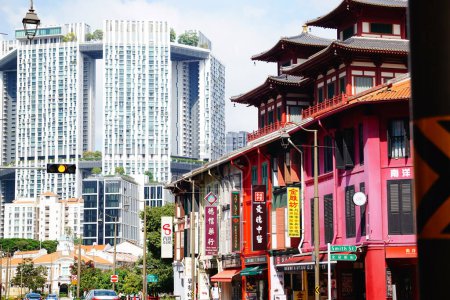 Téléchargez les photos : Paysage urbain de Singapour, Asie du Sud-Est. Juin 2023 - en image libre de droit