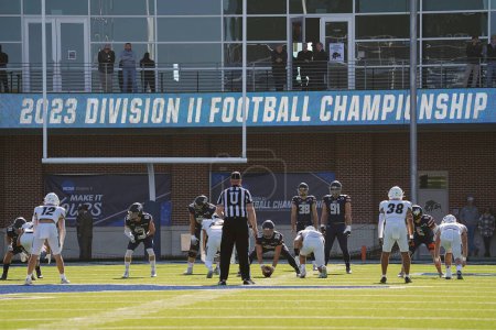 Photo for December 16, 2023, McKinney, Texas, United States: A view of NCAA Division II Football Championship between Harding University and Colorado School of Mines played at McKinney ISD Stadium - Royalty Free Image