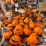 USTI NAD LABEM, CZECH REPUBLIC - 03.10.2022: Halloween candle holder decorations in the store. High quality photo