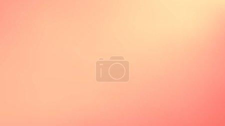 Ilustración de Pancarta abstracta del vector de color de pelusa de melocotón. Borrosa luz fresca naranja delicado gradiente de fondo. Tintes líquidos de color rosa pastel con banner de espacio libre. Fondo de gradiente suave vectorial - Imagen libre de derechos