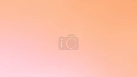 Illustration for Abstract peach fuzz color vector banner. Blurred light fresh orange delicate gradient background. Pastel pink Liquid stains with free space banner. Vector gentle gradient backdrop - Royalty Free Image