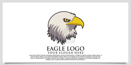 Ilustración de Diseño del logo del águila con concepto único Vector Premium - Imagen libre de derechos