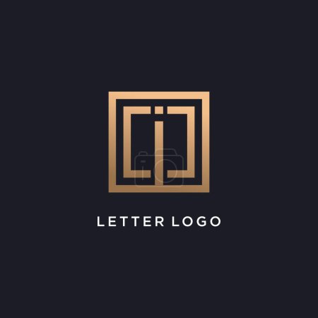 Letter logo design idea with creative style
