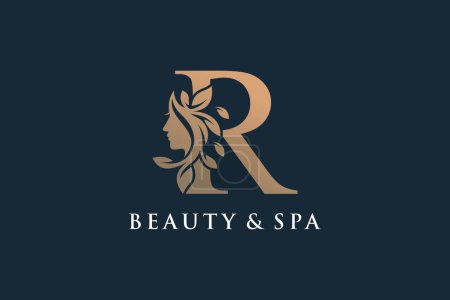 Letter logo with beauty creative concept style Premium Vector