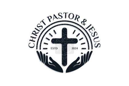 Katholisch-christliches Logo-Design einzigartiges Konzept Teil 2