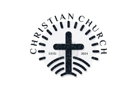 Katholisch-christliches Logo-Design einzigartiges Konzept Teil 1