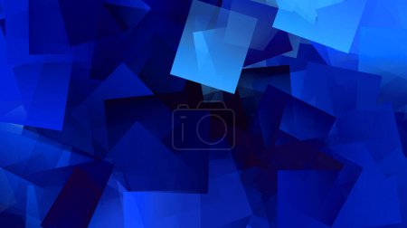 Immerse yourself in the captivating depths of this abstract blue-themed stock image, featuring a dynamic array of overlapping geometric shapes. The vivid hues of blue, ranging from soft sky blue to intense electric shades, create a modern and stylish