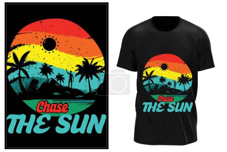 Ilustración de Summer t-shirt design, summer camp t shirt design ideas, Sunny Days Shirt Designs, Beach Vibes T-Shirt Designs, - Imagen libre de derechos