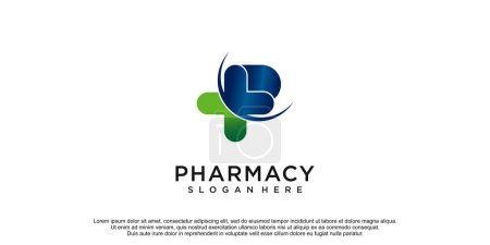 Photo for Creative pharmacy concept logo design vector illustration - Royalty Free Image