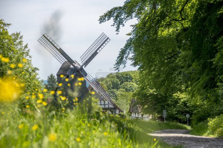 Foto de Vista del molino del museo de la granja Bielefeld - Imagen libre de derechos
