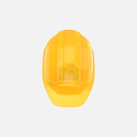 Construcción Casco de seguridad 3D, Casco de construcción de edificios. todo casco de seguridad Ilustración 3D.