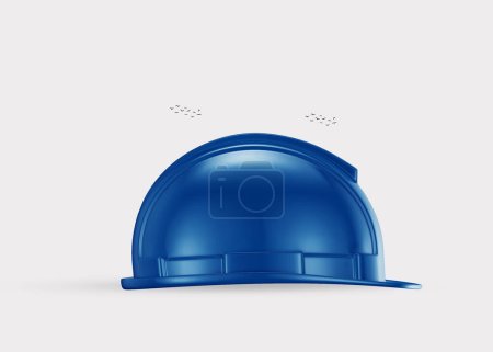 Photo for Construction 3D safety helmet, Building construction helmet. all safety helmet 3D Illustration. - Royalty Free Image