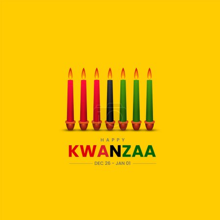 Téléchargez les photos : Joyeux Kwanzaa. Kwanzaa jour concept créatif. - en image libre de droit