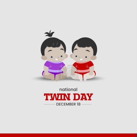Téléchargez les photos : Journée nationale des jumeaux. Fond bébé jumeau. - en image libre de droit