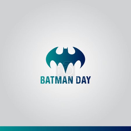 Batman Day. Batman Symbol Vektor Illustration.