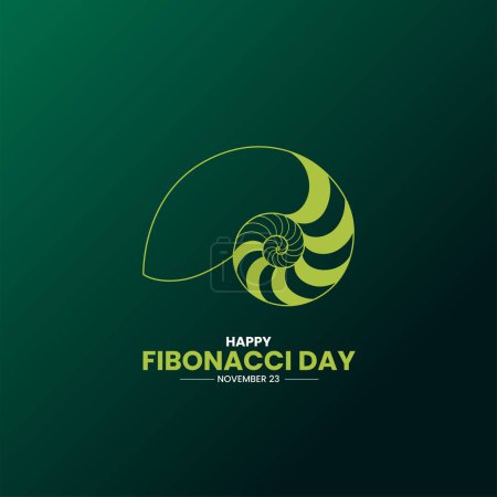 Téléchargez les illustrations : Jour de fibonacci. Joyeux jour de fibonacci. - en licence libre de droit