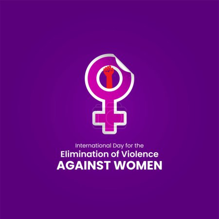 Téléchargez les illustrations : Journée internationale pour l'élimination de la violence à l'égard des femmes. - en licence libre de droit