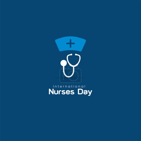 Illustration for International Nurses Day, World Nurse Day, Nurse, International Midwives Day. vector graphic of international nurse day celebration. - Royalty Free Image