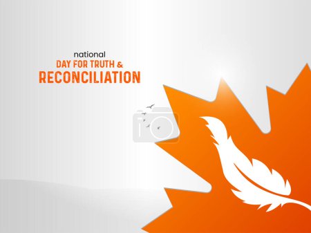 Illustration for National Day for Truth and Reconciliation. - Royalty Free Image